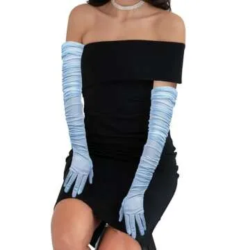 Stylish lasuroa Women's Long Gloves for Elegance