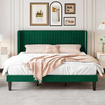 Shop Velvet King Size Bed Frame for Glamour