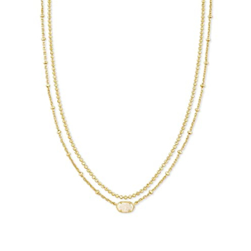 Kendra Scott Emilie Multi-Strand Necklace: Iridescent Drusy Jewelry for Women