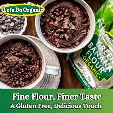 Let's Do Organic Green Banana Flour - Grain Flour Replacement, Resistant Starch, Versatile Starch, Gluten Free, Iron, Non-GMO Project Verified, USDA Organic - 14 Oz