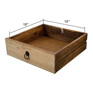 Artissance Natural Reclaimed Wood Indoor Shandong w/4 Drawers & 4 Doors, Buffet Storage Cabinets for Entryway Sideboard