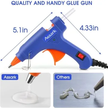 Hot Glue Gun Kit with 30 Glue Sticks for Easy Repairs