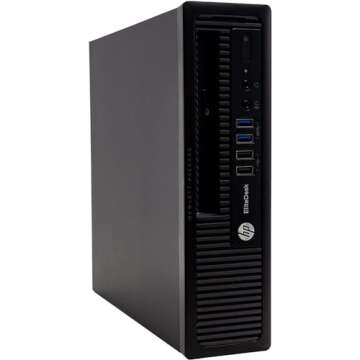 HP EliteDesk 800 G1 Mini PC & 23.8" Monitor - Renewed