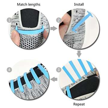 ZORESS No Tie Shoelaces for Sneakers & Boots - 13 Colors