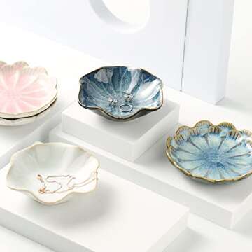 Ring Dish Tray, Jewelry Dish Holder, Key Bowl, Trinket Tray, Earring Holder, Decoration Plate for Women