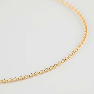 YOUBEIYEE 18K Gold Plated Brass Jewelry Making Chain, 10 Meters Circle Rolo Chains Bulk with 50pcs Jump Rings + 20pcs Lobster Clasps Women Necklace DIY Jewelry Supplies Findings