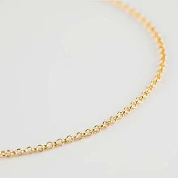 YOUBEIYEE 18K Gold Plated Jewelry Making Chain Bulk Set