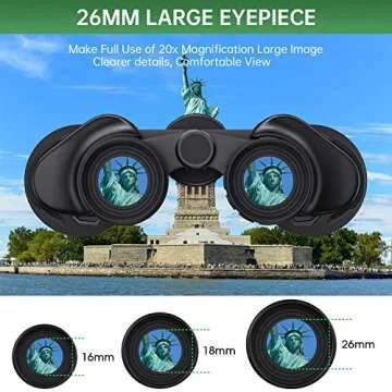 JOPLAX Waterproof 20x50 Binoculars for Outdoor Exploration