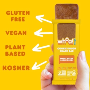 Whoa Dough Edible Cookie Dough Bars - Gluten-Free & Vegan Treats