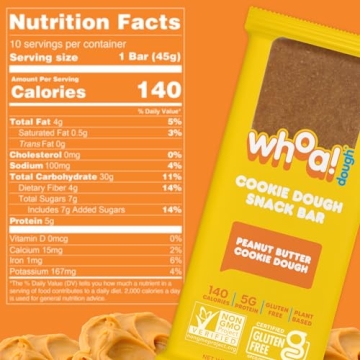 Whoa Dough Edible Cookie Dough Bars - Gluten-Free & Vegan Treats