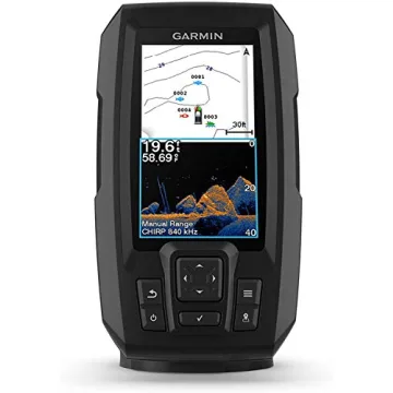 Garmin Striker Vivid 4cv Bundle with Transducer and Protective Cover, 4-inch Color Fishfinder, Vivid Scanning Sonar Color Palettes 010-02550-00