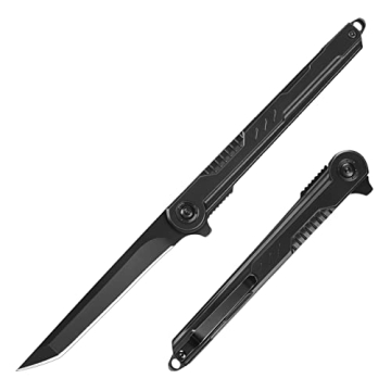 BEAUTIFUL FUNBRO EDC Pocket Knife - 7CR13Mov Steel Tanto Blade, Amazingly Slim, Versatile Outdoor Ge...