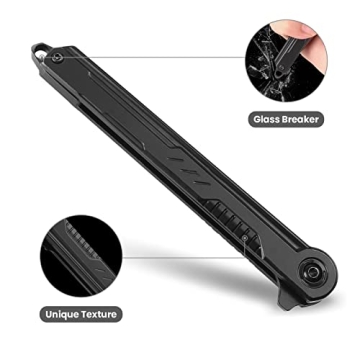 FUNBRO EDC Pocket Knife with Tanto Blade for Camping