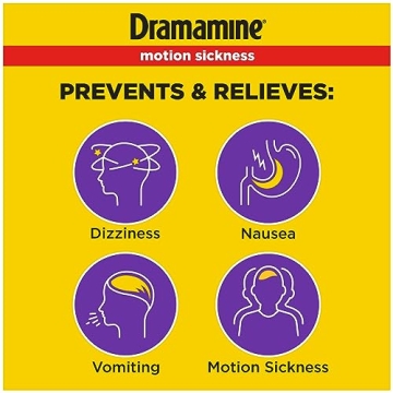 Dramamine Less Drowsy Motion Sickness Relief Tablets 24H