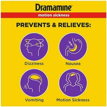 Dramamine Less Drowsy Motion Sickness Relief Tablets 24H