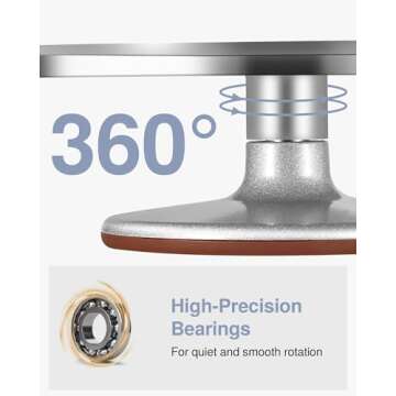 Puroma 12" Cake Turntable - Heavy-Duty with Spatulas