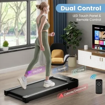 Goplus Under Desk Treadmill - Compact Electric Walking Pad