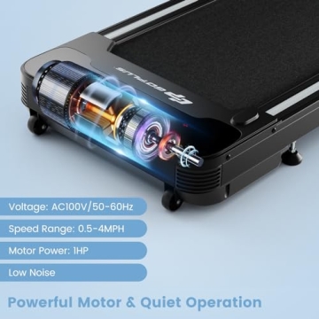 Goplus Under Desk Treadmill - Compact Electric Walking Pad