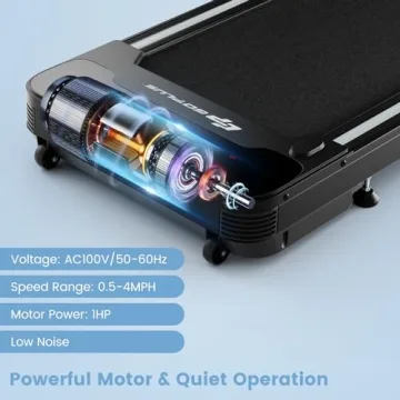 Goplus Under Desk Treadmill - Compact Electric Walking Pad