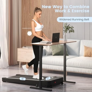 Goplus Under Desk Treadmill - Compact Electric Walking Pad