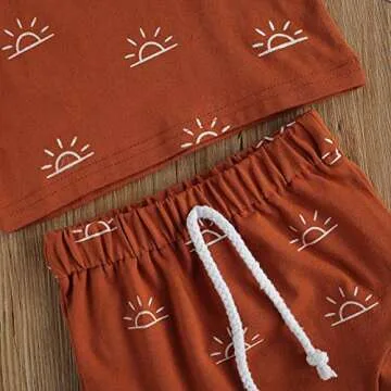 Cute Baby Boy 2-Piece Summer Shorts Outfit