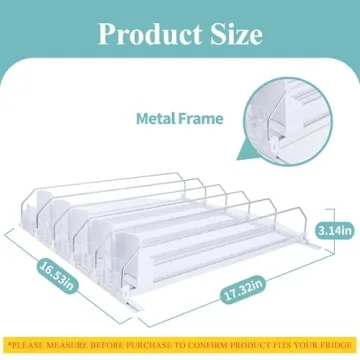 Drink Organizer For Fridge - Self Pushing Dispenser