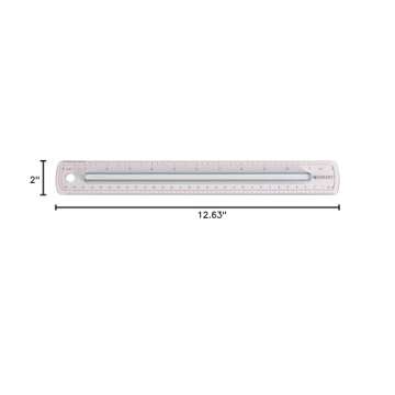 Precision Westcott Finger Grip Ruler for Easy Measuring