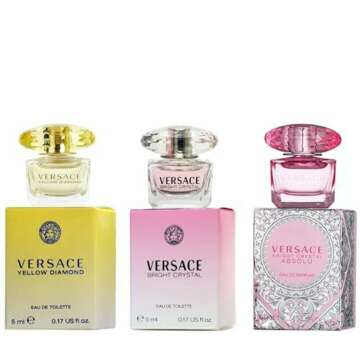 Versace Miniature Variety Trio Collection Perfume Gift Set for Women