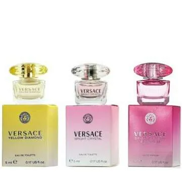 Versace Miniature Variety Trio Collection Perfume Gift Set for Women