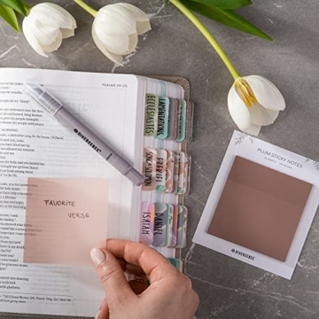 DiverseBee Transparent Sticky Notes - 50 Pastel Sheets