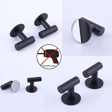 Stylish GERZWY Wall Hooks Adhesive for Towel Hanging