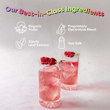 FlavCity Electrolytes Drink Mix, Variety Pack, 28 On-The-Go Stick Packs - Healthy Electrolytes Powder Packets Made with Real Fruit - Keto Powdered Drink with No Added Sugar, Gluten-Free