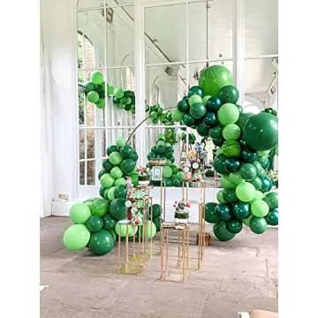 Freechase 100pcs Lime Green Latex Balloons - 5 +10 +12 +18 inch Green Balloon Arch Kit Balloon Garland for Birthday Decoration, Children's Day Party, Baby shower, Graduation Party, Valentines Day