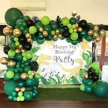 Freechase 100pcs Lime Green Latex Balloons - 5 +10 +12 +18 inch Green Balloon Arch Kit Balloon Garland for Birthday Decoration, Children's Day Party, Baby shower, Graduation Party, Valentines Day