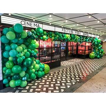 Freechase 100pcs Lime Green Latex Balloons - 5 +10 +12 +18 inch Green Balloon Arch Kit Balloon Garland for Birthday Decoration, Children's Day Party, Baby shower, Graduation Party, Valentines Day