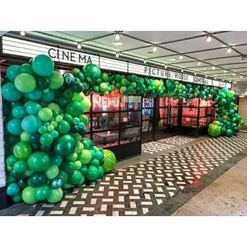 Freechase 100pcs Lime Green Latex Balloons - 5 +10 +12 +18 inch Green Balloon Arch Kit Balloon Garland for Birthday Decoration, Children's Day Party, Baby shower, Graduation Party, Valentines Day