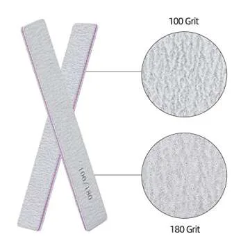 25 Pack Durable 100/180 Grit Nail Files for All