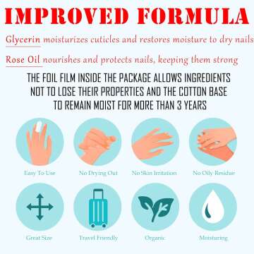 Bulk Nail Polish Remover Pads - 200 Non-Acetone Wipes