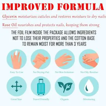 Bulk Nail Polish Remover Pads - 200 Non-Acetone Wipes