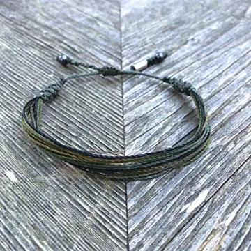 Adjustable Handmade Camouflage Bracelet for All Ages