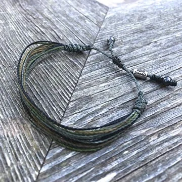 Adjustable Handmade Camouflage Bracelet for All Ages