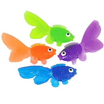 Colorful 144 Pcs Bedwina Plastic Goldfish for Parties