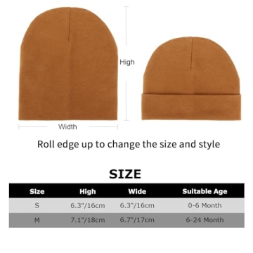 DRESHOW BQUBO Baby Beanie Set Stylish Warm Infant Hats