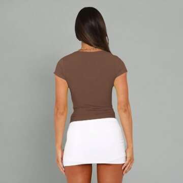 KMBANGI Women's Versatile Crop Top for Every Occasion