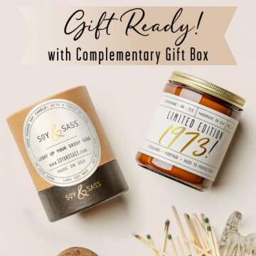 Celebrate 50th Birthday with Limited Edition 1973 Soy Candle