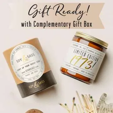 Celebrate 50th Birthday with Limited Edition 1973 Soy Candle