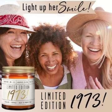 Celebrate 50th Birthday with Limited Edition 1973 Soy Candle