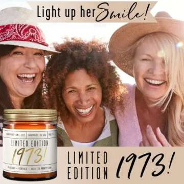 Celebrate 50th Birthday with Limited Edition 1973 Soy Candle