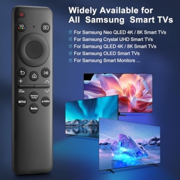 Rechargeable Remote for Samsung TV Control Replacement Compatible with Frame Crystal UHD Neo QLED OL...