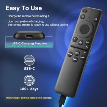 Rechargeable Remote for Samsung TV Control Replacement